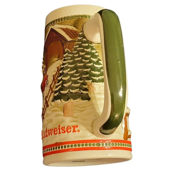 Anheuser-Busch Budweiser Holiday Christmas Clydesdales Limited Edition Stein - Picture 8 of 12